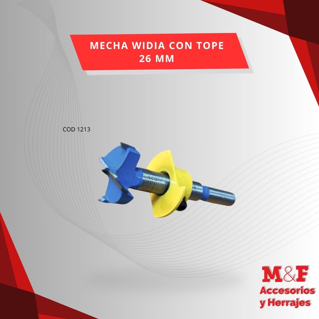 Mecha Widia con Tope Regulable 26 mm